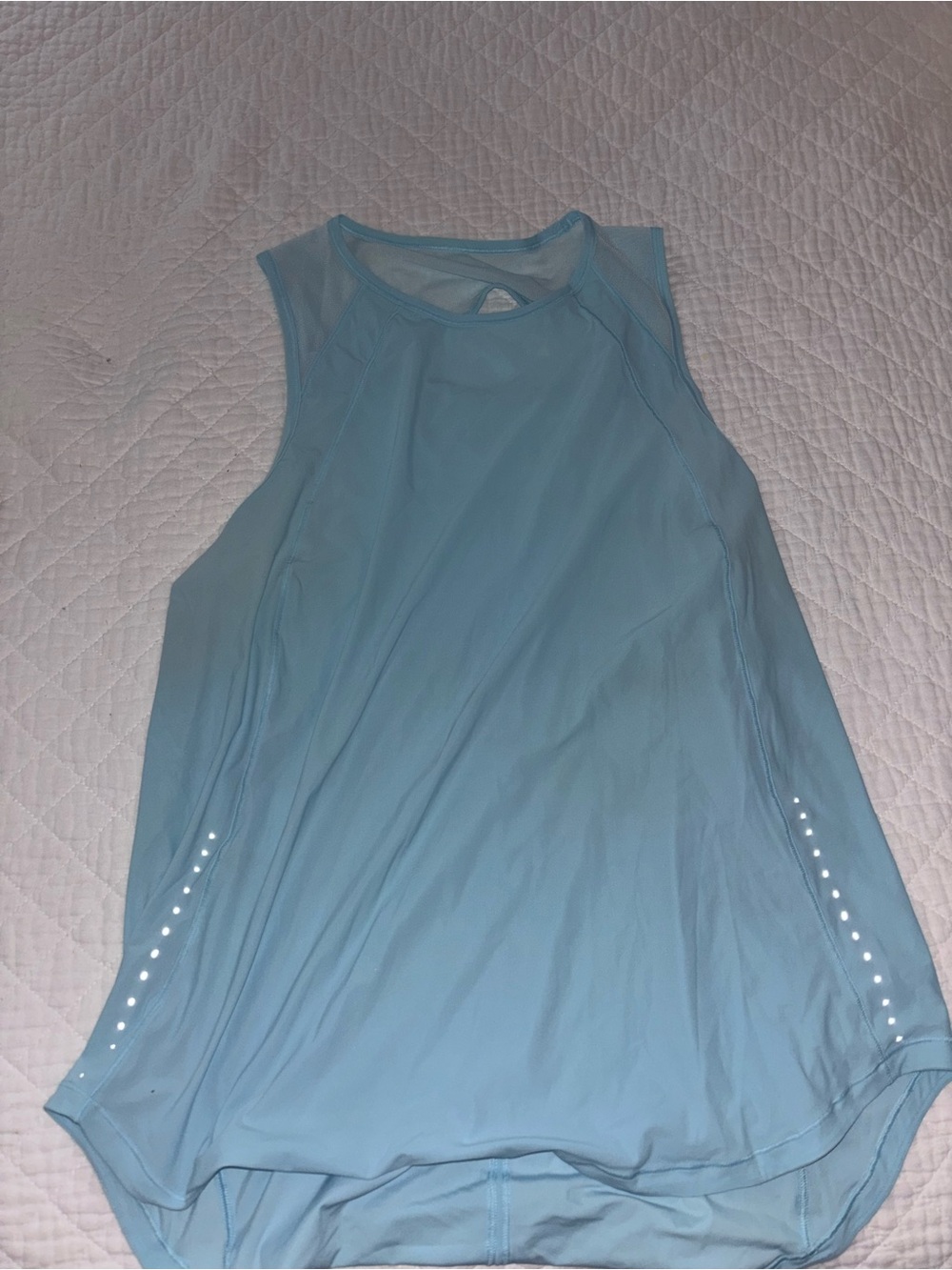 lululemon athletica Sky Blue Mesh-Panel Performance Tank